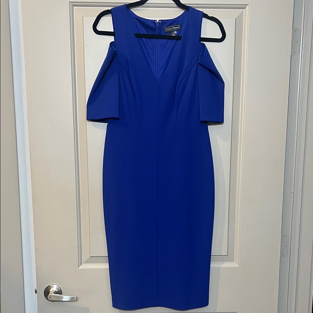 Jessica Howard Blue Midi Dress Size 8